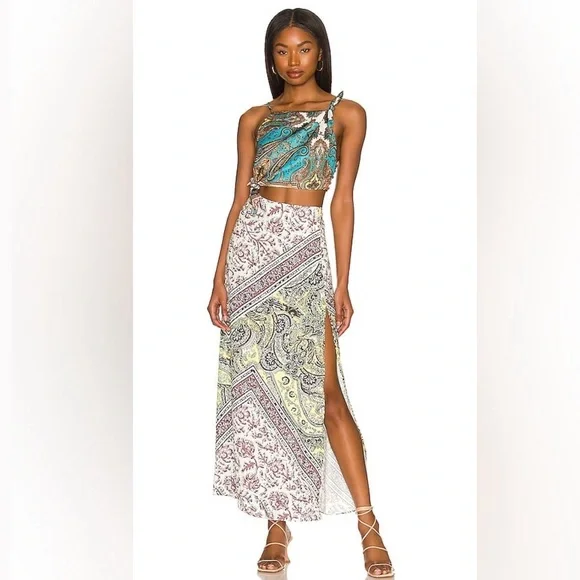 Free People | Dresses | Nwot Free People Ingrid Midi Dress In Daylight  Combo Z522 | Poshmark